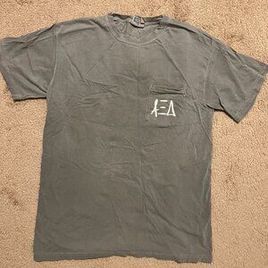 Alpha Xi Delta Comfort Colors Shirt-Gray Size M